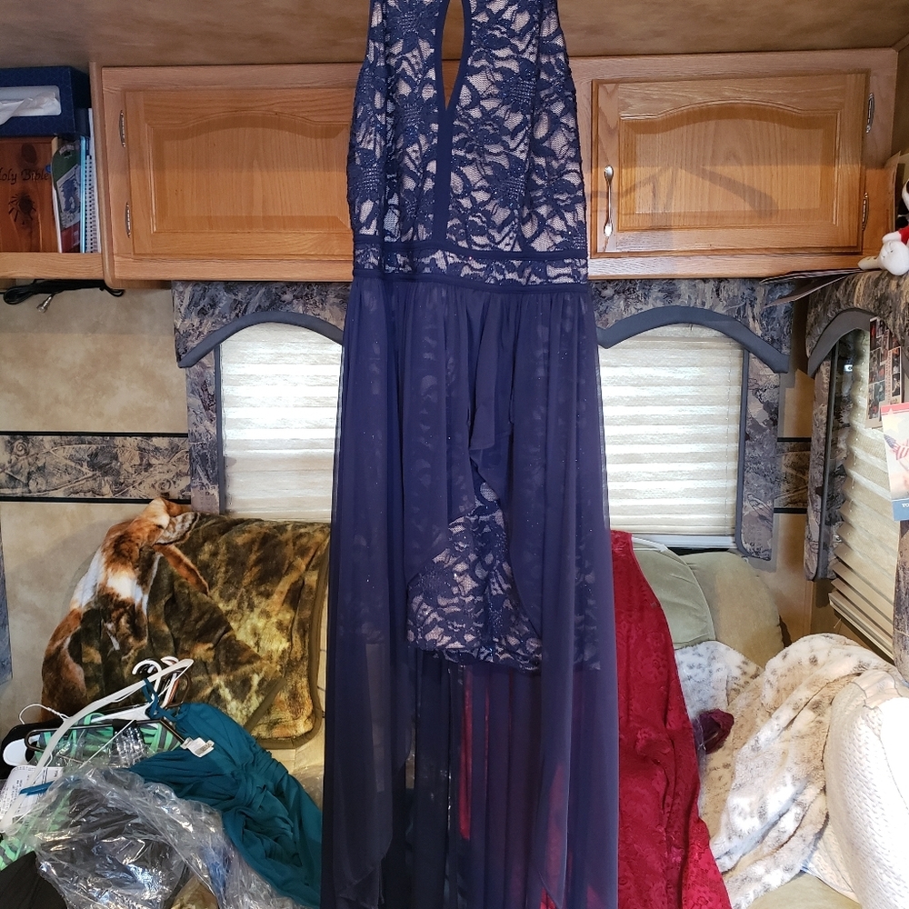 Navy blue dress